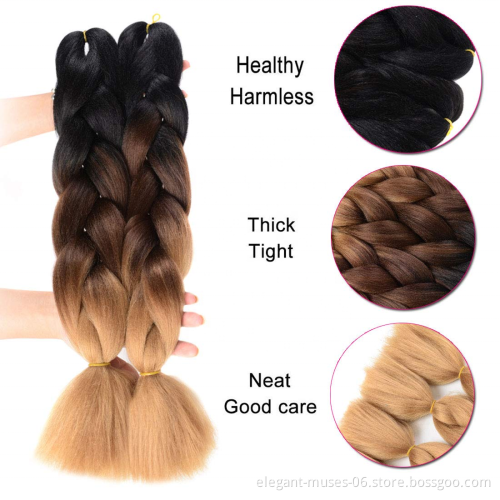 wholesale yaki braiding hair african private label braiding hair new Jumbo ombre braiding hair